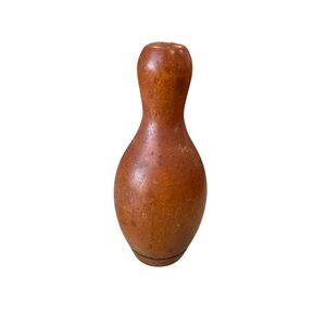 Miniature (4.25" tall) Bowling / Skeeball Pin Hardwood (possibly Oak)
